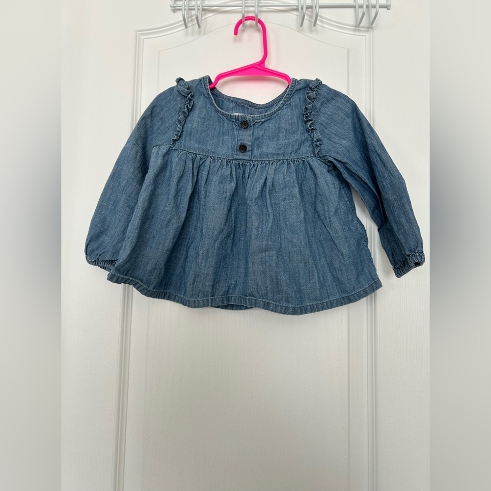 Denim Blue Kids Shirt